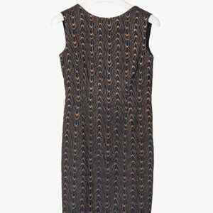 Dries Van Noten AW16 Black Abstract-Jacquard Sleeveless Dress